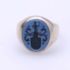 Siegelring Modell 5 / Gelbgold / Lagenstein blau Siegelring Modell 5 / Gelbgold / Lagenstein blau
