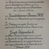 Widmung Zusammenschluss Bremerhaven und Bremen