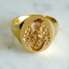 Siegelring Modell 2 / Gelbgold / Goldplatte / Tiefstichgravur Siegelring Modell 2 / Gelbgold / Goldplatte / Tiefstichgravur