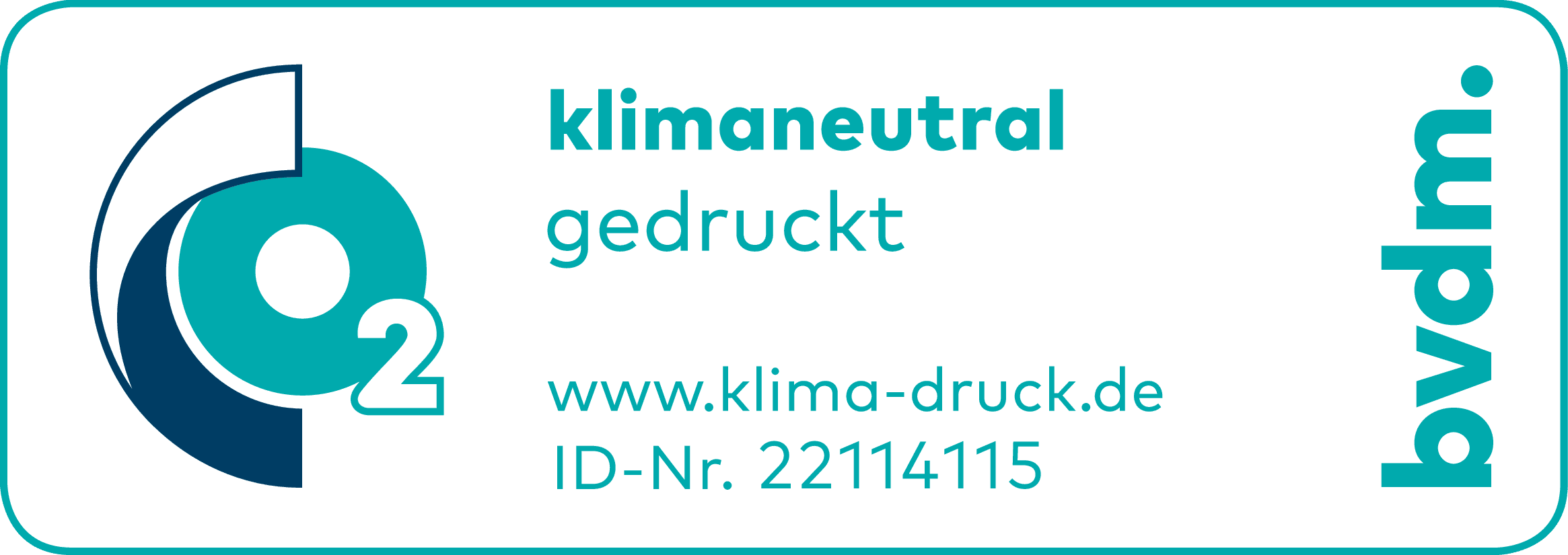 Logo Klimaneutral gedruckt